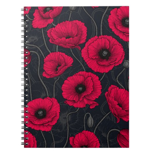 Rode papaver notitieboek (Voorkant)