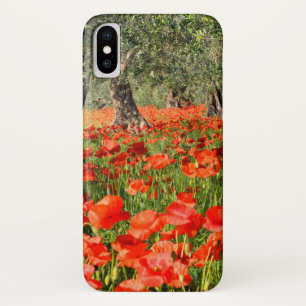Rode papaver onder oude olijfbomen Case-Mate iPhone case