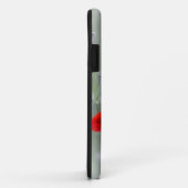 Rode papaver op een grijze achtergrond Case-Mate iPhone case (Achterkant/rechts)