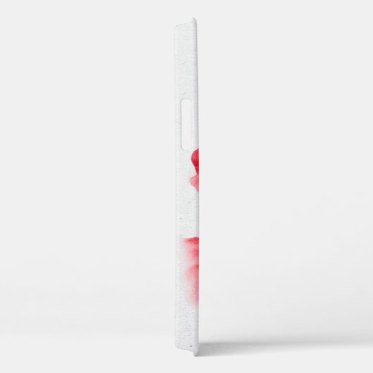 rode papaver op gevlekte grijs Case-Mate iPhone case (Achterkant / Rechts)