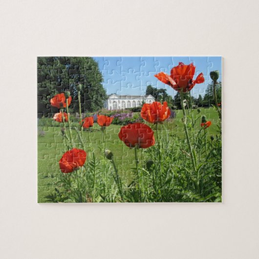 Rode papaver op Kew Gardens Puzzle Legpuzzel (Horizontaal)