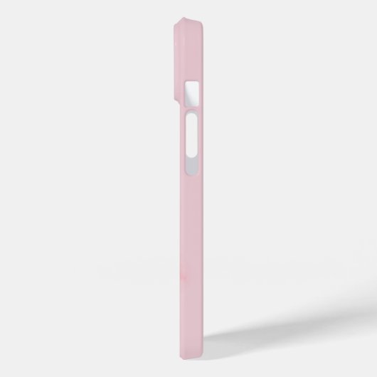 Rode papaver op roze blush Case-Mate iPhone case (Achterkant / Links)