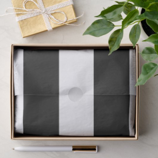 Rode papaver op zwarte & witte achtergrond tissuepapier (Geschenk)