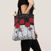 Rode papaver, papaver, rode bloemen tote bag (Dichtbij)