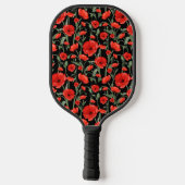 Rode papaver pickleball paddle (Achterkant)