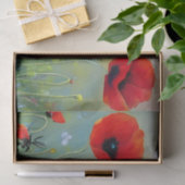 Rode papaver Planten Tissuepapier (Geschenk)