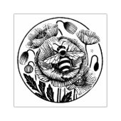 rode papaver rubberstempel (Afrduk)