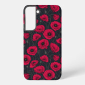 Rode papaver samsung galaxy hoesje (Achterkant)