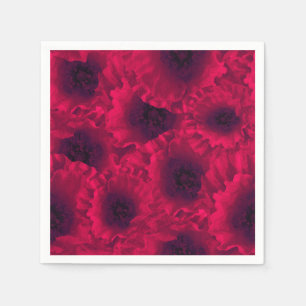 Rode papaver, servet