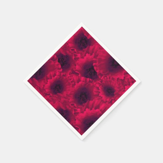 Rode papaver, servet (Hoek)