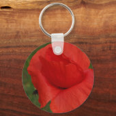 Rode papaver sleutelhanger (Voorkant)
