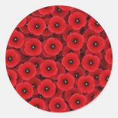 Rode papaver Stickers (Voorkant)