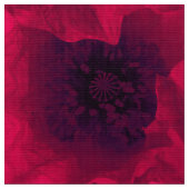 Rode papaver stof (Close Up)