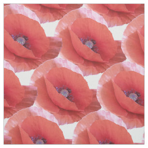 rode papaver. stof