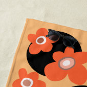 Rode papaver strandlaken (In situ)