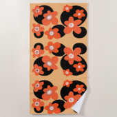 Rode papaver strandlaken (Voorkant)