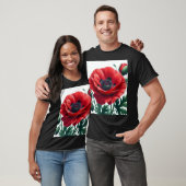 rode papaver t-shirt (Unisex)