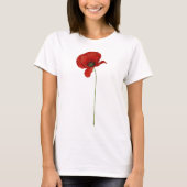  rode papaver t-shirt (Voorkant)