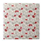 Rode papaver tegeltje (Voorkant)