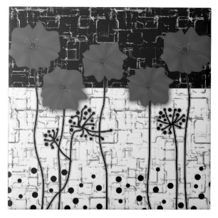 Rode papaver tegeltje