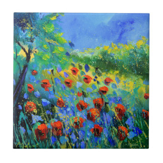 rode papaver tegeltje