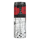 Rode papaver thermosbeker (Achterkant)