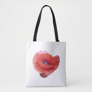 Rode papaver. tote bag