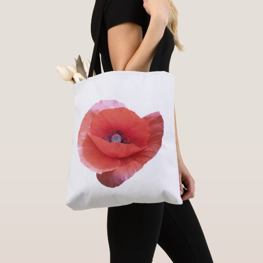 Rode papaver. tote bag (Dichtbij)