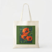 Rode papaver tote bag (Voorkant)