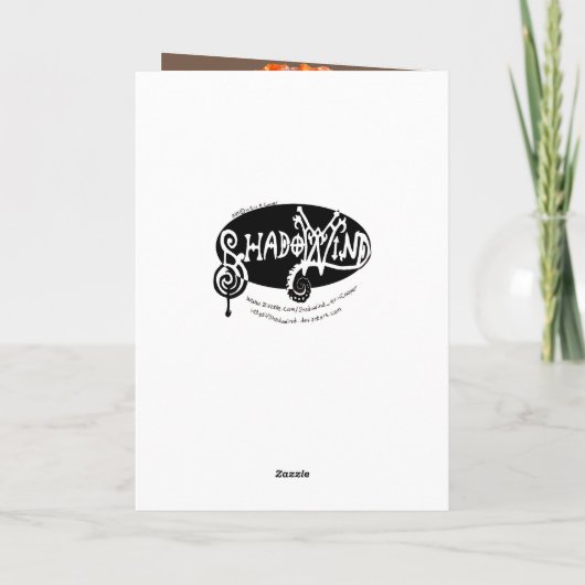 Rode papaver Velden Monogram Bloem Dank u Bedankkaart (Achterkant)