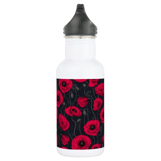 Rode papaver waterfles  (Rechts)