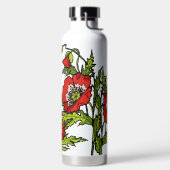 Rode papaver, waterfles (Links)