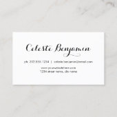 Rode papaver | Waterverf bloemen Visitekaartje (Achterkant)