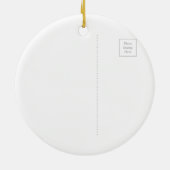 Rode papaver waterverf Florence Natuur kunst Keramisch Ornament (Achterkant)