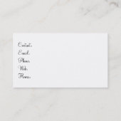 Rode papaver-Waterverf, zomerperen Visitekaartje (Achterkant)