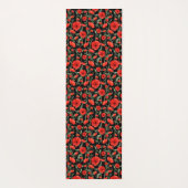 Rode papaver yogamat (Achterkant)