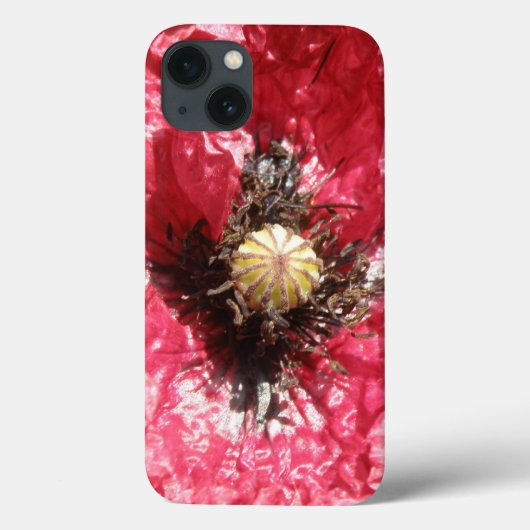  rode papaverblaasjes macroiPad draagtas Case-Mate iPhone Case (Achterkant)