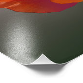 Rode papaverbloem Foto afdrukken (Hoek)