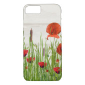 rode papaverbloem met kattenstaart Case-Mate iPhone case (Achterkant)