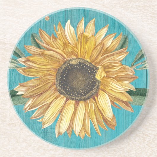 Rode papaverbloem personaliseren zandsteen onderzetter (Voorkant)