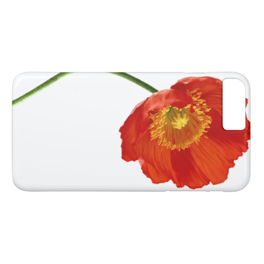 Rode papavereenvoud Case-Mate iPhone case (Achterkant (Horizontaal))