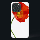 Rode papavereenvoud iPhone 13 pro hoesje<br><div class="desc">Single Red Poppy Flower,  oogstend gift voor papaverliefhebbers. Andere producten zoeken onder de zelfde titel "Poppy Eenvoudig". Hartelijk Bedankt.</div>