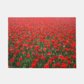 Rode papavers deurmat (Voorkant)