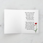 Rode papavers en Cattails, Birthday Kaart (Binnen)