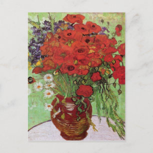 Rode papavers en Daisies van Vincent Van Gogh Briefkaart