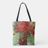 Rode papavers en Daisies van Vincent Van Gogh Tote Bag (Achterkant)