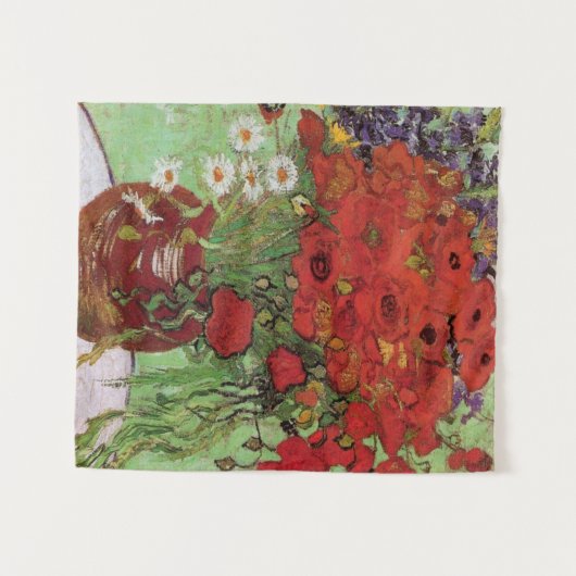 Rode papavers en Daisies van Vincent Van Gogh Wandkleed (Voorkant (horizontaal))