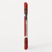 Rode papavers floreren lijst wit patroon Case-Mate iPhone case (Achterkant/links)