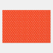 Rode papavers, gemengd, Floral Pattern en poolpunt Inpakpapier Vel (Voorkant 3)