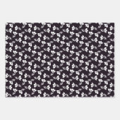 Rode papavers, gemengd, Floral Pattern en poolpunt Inpakpapier Vel (Voorkant 2)